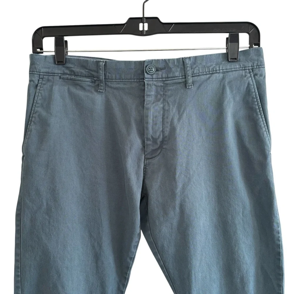 J. Crew 484 Slim Fit Chino Tech Pants Men's 33x30 Green Casual Preppy- See Desc